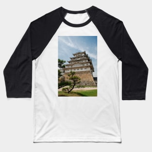 Himeji Castle With Tree, Japan Baseball T-Shirt